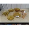 Image 1 : Colored Glassware, Trays, Bowls, & Servers