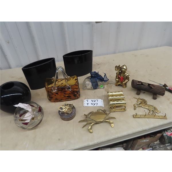 Vases, Brass Crab, Perfume Bottle, Plus More!