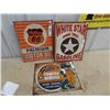 Image 1 : 3 Modern Metal Signs 12" x 16"  1) Phillips 66 1) White Star 1) Gator's Towing Service