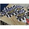 Image 3 : 4 Indiapolis Speedway Flags, Nascar Signs License Plates & Book