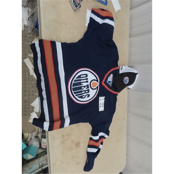 Edmonton Oilers Jersey & Hat- Adult Medium