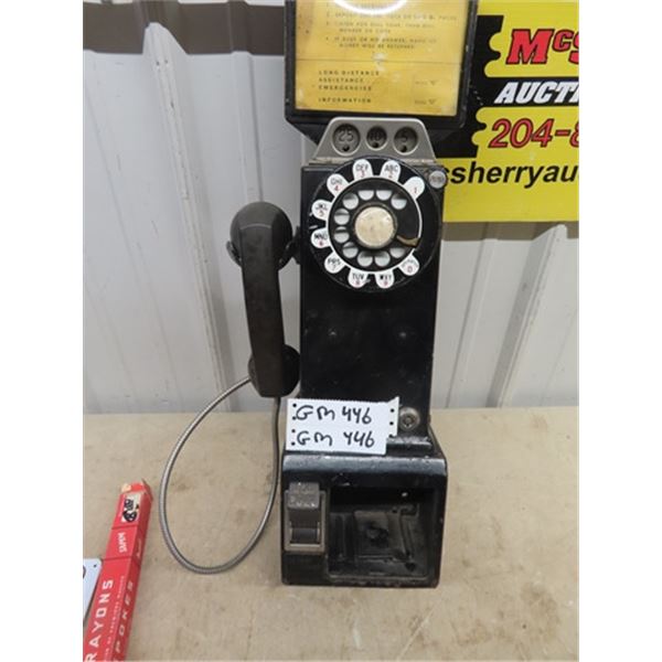 Payphone Nice But Missing Coin Door