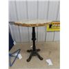 Image 1 : Cast Base & Granite Top Stand 26" X 20" Rd