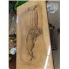 Image 3 : Carved (Lady) Wooden Top  Stand on Sewing Base 31"x 32" x 16"