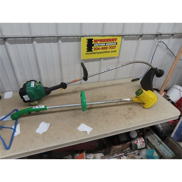 2 Weedeaters- Both Working 1) Electric 1) Gas