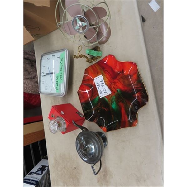 Silex Fan, Edwards Clock, Coal Oil Vap, Warming Light Pluse More!