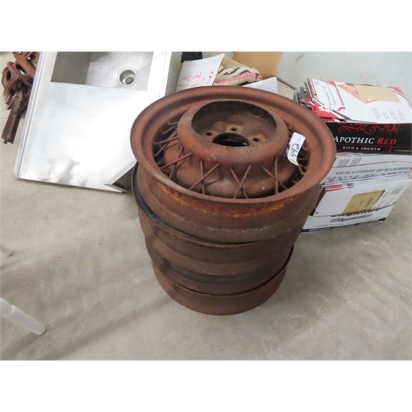 4 Steel Poked Auto Rims