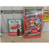Image 1 : 1950's Coca Cola Poster 13" x 23" & Modern Metal Coca Cola Sign 12" x 16"