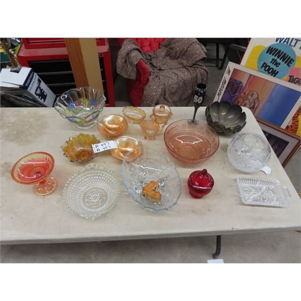 Carnival, Cut Glass,Bowls, Servers, Plus More!