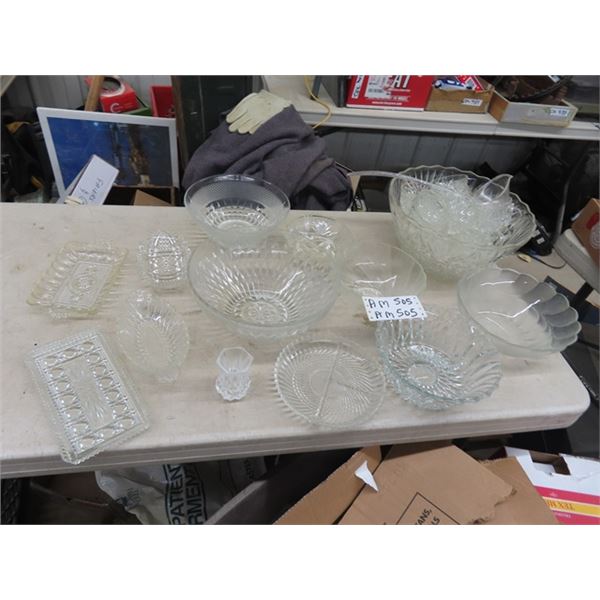 Punch Bowl & Glasses, Bowls & Trays