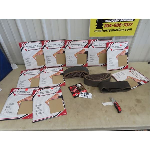 New Sandpaper Sheets & Power Sander