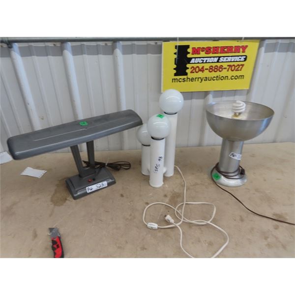 3 Lamps - 1 is A Desk