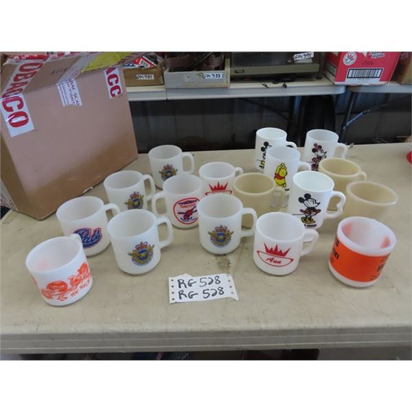 Cups, Some Are Fire King, With Adv or Characters