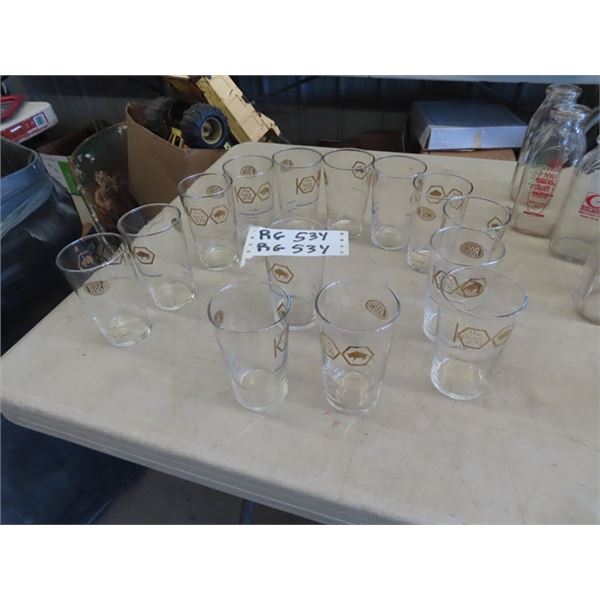 Approx 14 ROCO Centennial Glasses