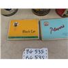 Image 2 : 5 Tobacco Tins - Black Cat, Players, Zig Zag, Rose, & Chateau