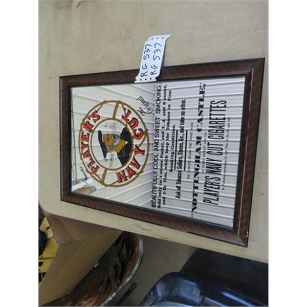 Mirrored Players Tobacco Adv 13.5" x 19.5"