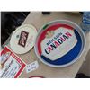 Image 4 : Budweiser Metal Sign 16" X 12.5" , Metal Coors Embossed Sign 24" x 13.5" , 2 Beer Trays 1) Molson & 