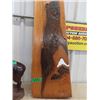 Image 3 : Wooden Carved Bear 11" x 33" & Deer Statue 18"H