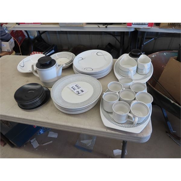 2 Place Settings- 40 Plus Pcs 1) Meakin 1) Shelly