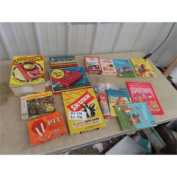 Vintage Games- Skunk, Combat, Flying Hats, Skedoodle, Plus More!