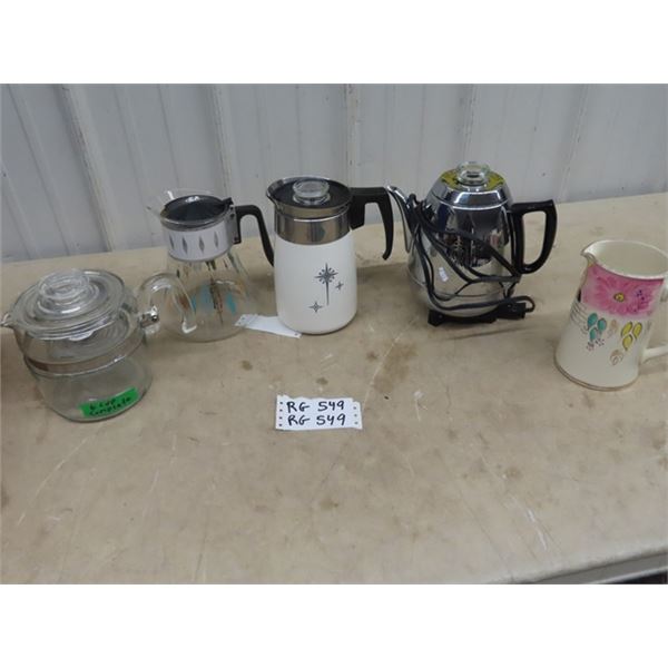 Electric Kettle, Pyrex Coffee - 6 Cup Pot, Sadler Pitcher, Plus More!