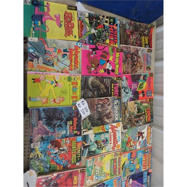 Approx 46 Comics - Whitman, DC, Marvel Plus 20 Cents & Up