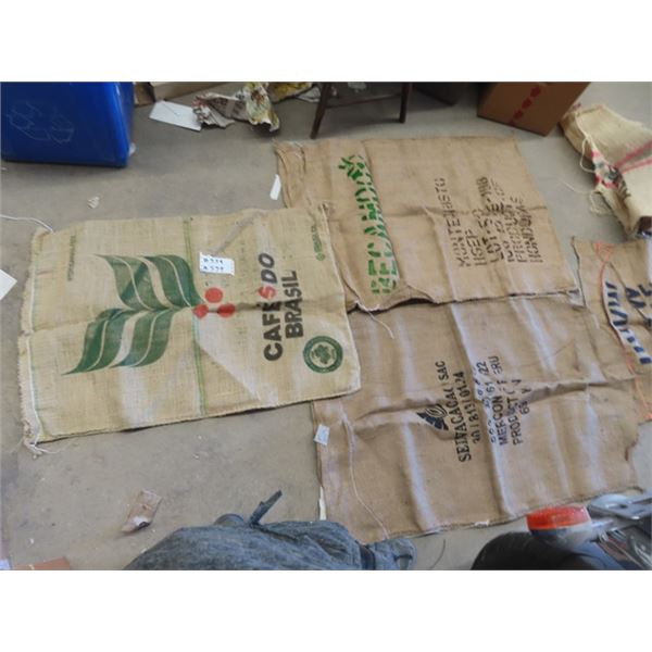 5 Labelled Coffee Bean Bags