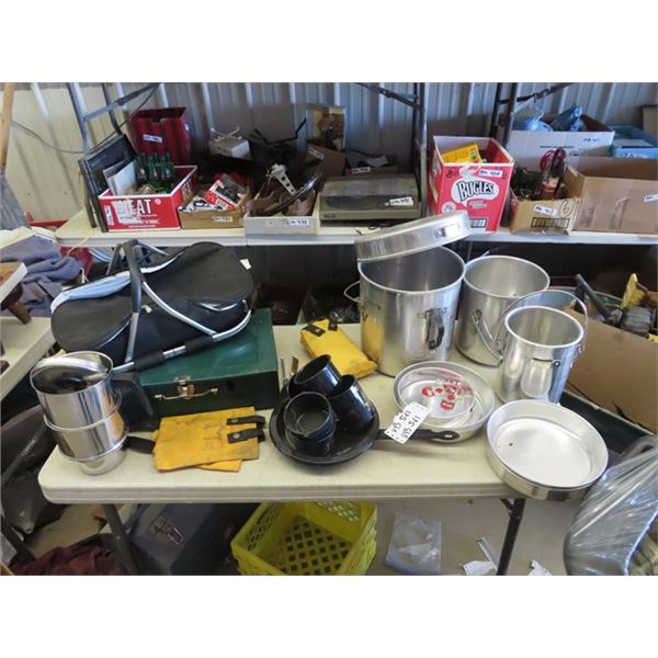 (VB) Camping Pots & Pans, Coleman Stove, Plus More!