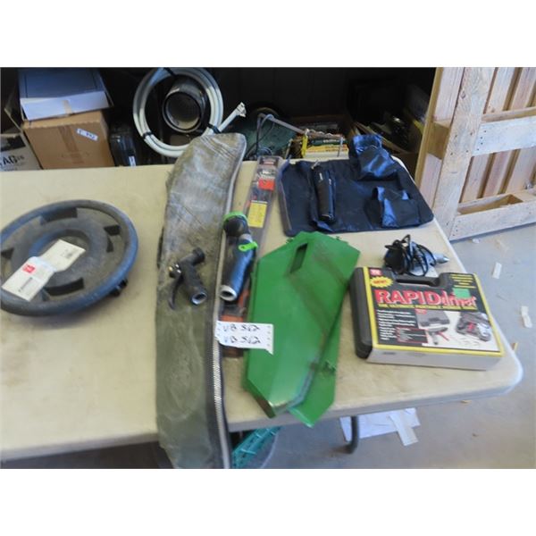 (VB) Rapid Driver, Lawnmower Blade, Gun Case, CD Stand Plus !