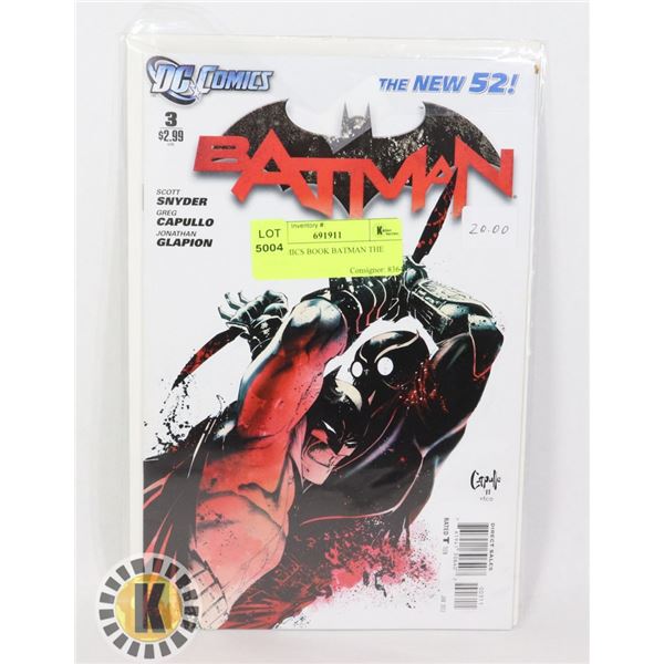 DC COMICS BOOK BATMAN THE NEW 52