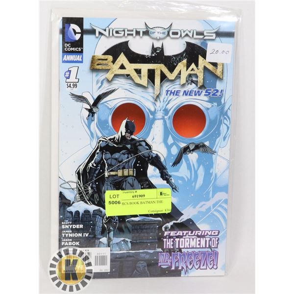 DC COMICS BOOK BATMAN THE NEW 52