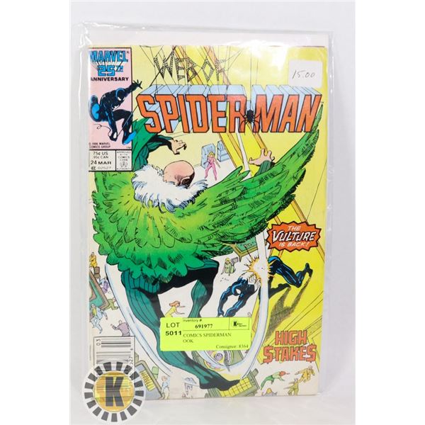 MARVEL COMICS SPIDERMAN  COMIC BOOK