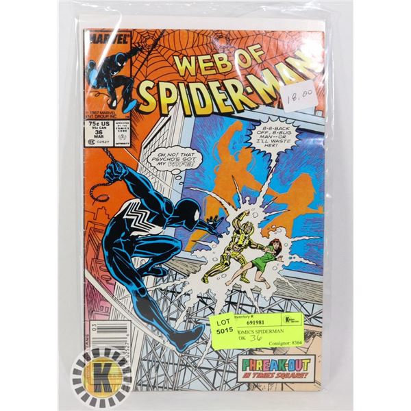 MARVEL COMICS SPIDERMAN  COMIC BOOK