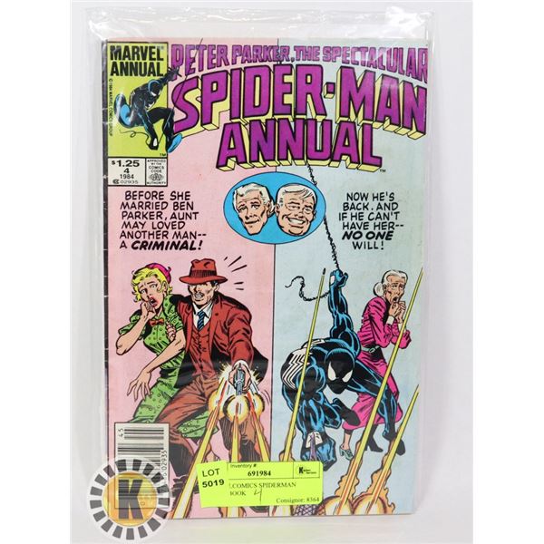 MARVEL COMICS SPIDERMAN  COMIC BOOK