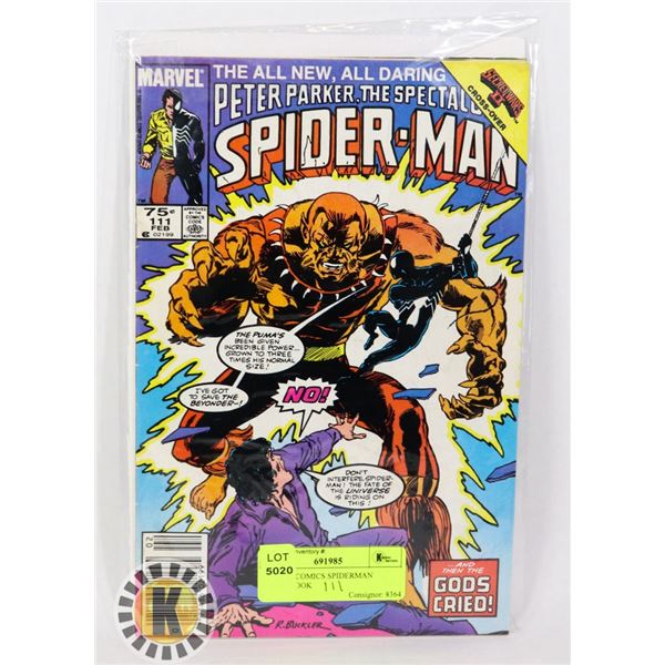 MARVEL COMICS SPIDERMAN  COMIC BOOK