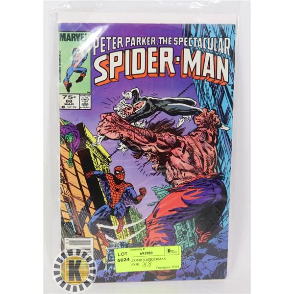 MARVEL COMICS SPIDERMAN  COMIC BOOK
