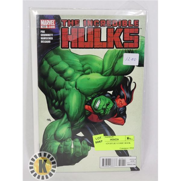 MARVEL 629 HULK5 COMIC BOOK