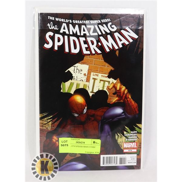 MARVEL 674 SPIDER-MAN COMIC BOOK