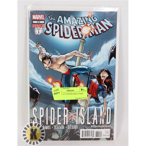 MARVEL 672 SPIDER-MAN COMIC BOOK