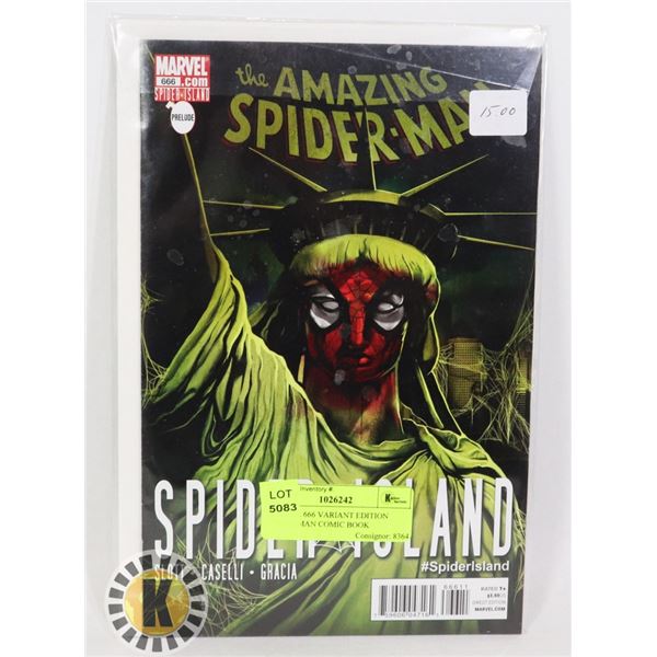 MARVEL 666 VARIANT EDITION SPIDER-MAN COMIC BOOK