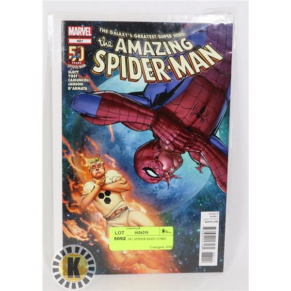 MARVEL 681 SPIDER-MAN COMIC BOOK