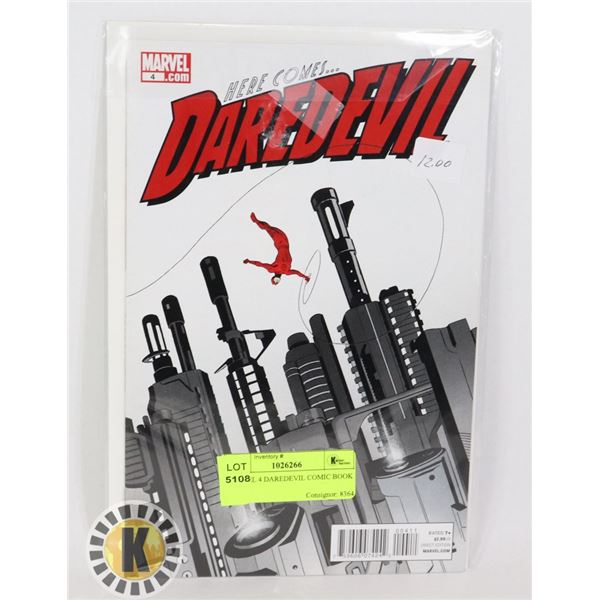 MARVEL 4 DAREDEVIL COMIC BOOK