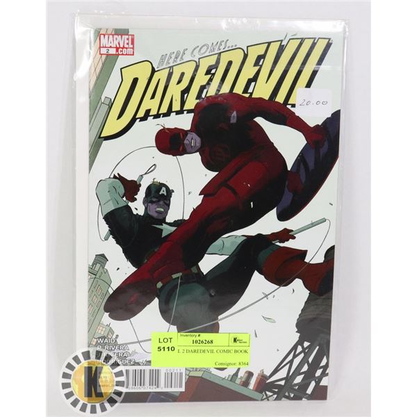 MARVEL 2 DAREDEVIL COMIC BOOK