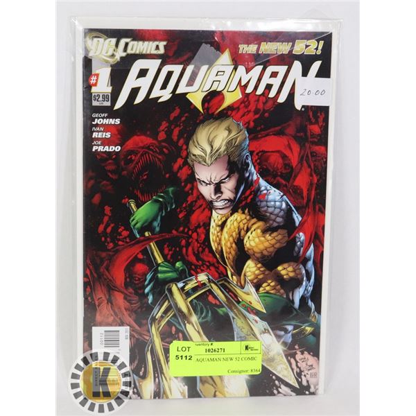 MARVEL AQUAMAN NEW 52 COMIC BOOK