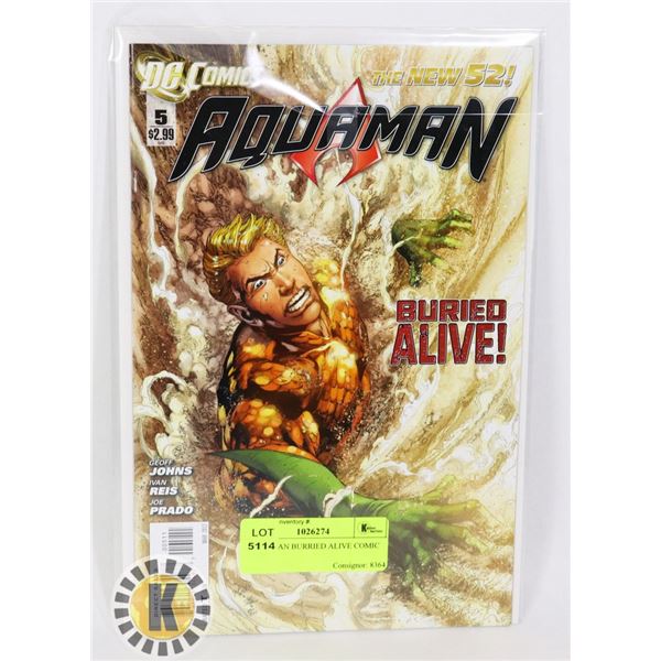 AQUAMAN BURIED ALIVE COMIC BOOK