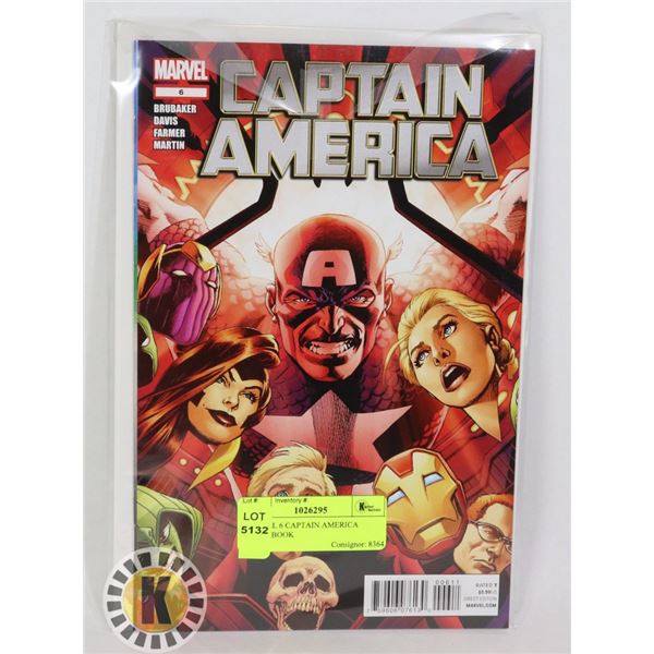 MARVEL 6 CAPTAIN AMERICA COMIC BOOK