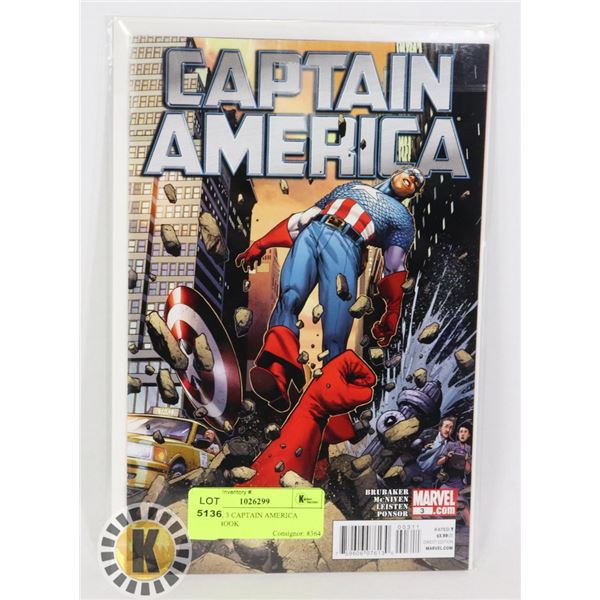 MARVEL 3 CAPTAIN AMERICA COMIC BOOK