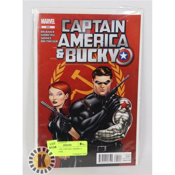 MARVEL 624 CAPTAIN AMERICA COMIC BOOK