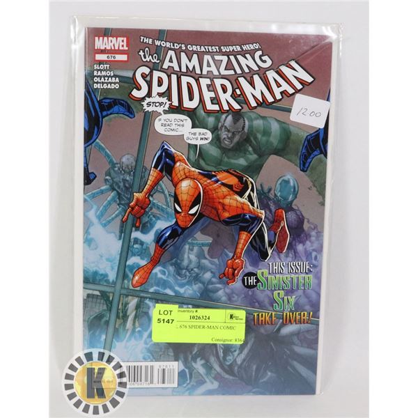 MARVEL 676 SPIDER-MAN COMIC BOOK