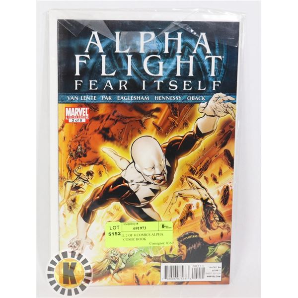 MARVEL 2 OF 8 COMICS ALPHA FLIGHT COMIC BOOK